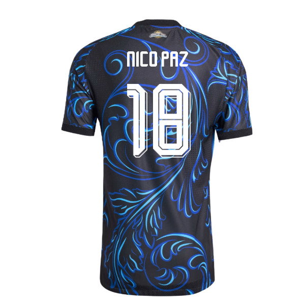 2026-2027 Argentina Authentic Away Shirt (Nico Paz 18)-SoccerKits Hub | Buy Soccer Jerseys Online